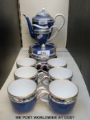 Royal Worcester coffee set in Maple pattern