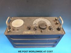 A 1930's /40's communication receiver type PCR complete with AC power unit