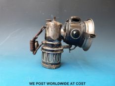 A Miller acetylene bicycle lamp c1920s