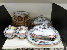 A small parcel of Ashworth Ironstone dinnerware to include nine 18cm plates, twelve 24cm plates,