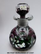 Caithness limited edition glass paperweight ink bottle 'Golden Wedding Anniversary' 28/50,