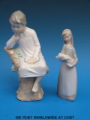 Two Lladro child figures,