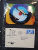 An album of aviation interest covers to include 1948 helicopter mail service,