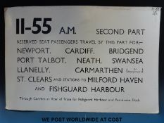 Original Paddington 1961 departure board for the 11.