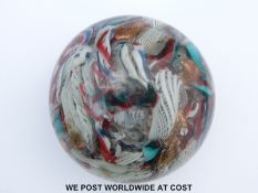 Probably Baccarat scrambled glass paperweight,