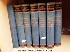 A set of 1930's Newnes Aero Engineering books,