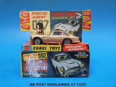 Corgi Toys James Bond 007 Aston Martin DB5 261 in original box with secret instructions and figures
