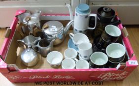 Three retro part tea / coffee sets including Denby,
