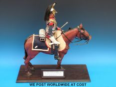 A 48cm tall model of a cavalry soldier, Sergeant,1st Regiment of Cuirassiers,