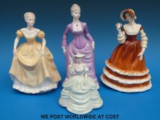 Four Coalport figurines Lynne, Sarah,
