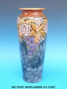 A Royal Doulton vase with grape design (30.