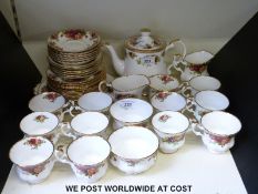 A Royal Albert Old Country Roses tea set
