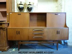 A retro G Plan sideboard (W187 x D46 x H121cm)