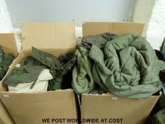 A quantity of sleeping bags etc.