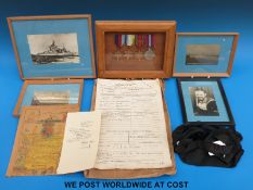 A WWII group of four medals awarded to George Frederick Baxter, comprising 1939-45 Star,