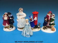 Royal Worcester figures including Grandmother's Dress, Walking Out,