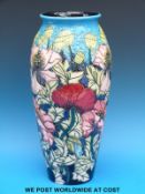A Moorcroft limited edition (86/350) vase with anemone design by Rachel Bishop (37cm tall)
