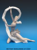 A large Nao figurine of a ballerina (33cm tall)