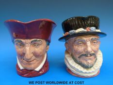 Two Royal Doulton character jugs Beefeater (17.
