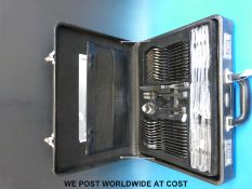 A cased Rosenbaum stainless steel cutlery set,