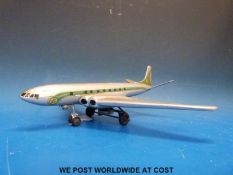 Jouets de Paris (JEP France) clockwork tinplate aeroplane in Air France livery marked to the top of