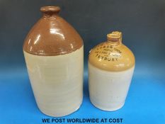 Two stoneware jars including Cook Brewers,