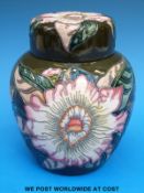 A Moorcroft large ginger jar decorated in the Gustavia Augusta pattern (15cm tall)