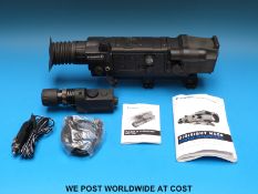 Pulsar Digisight N550 digital rifle scope with accessories in carry case