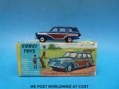 Corgi Toys diecast model Ford Consul Cortina Super Estate Car with golfer,