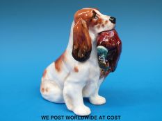 A Royal Doulton Spaniel with Pheasant HN1028 (14cm tall)