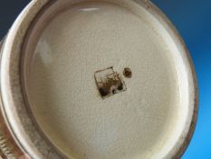 A 19thC Japanese Satsuma vase decorated with immortals (25cm tall)