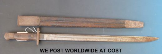 A 1908 Sanderson bayonet