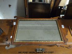 A 19th century fretwork mirror,