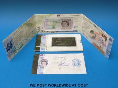A Royal Mint five pounds set, comprising a Kentfield,
