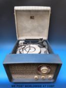 His Masters Voice (HMV) model 12 gramophone and radio