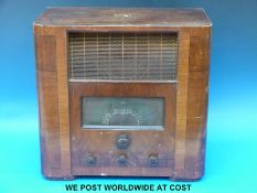 An HMV model 482 Art Deco radio