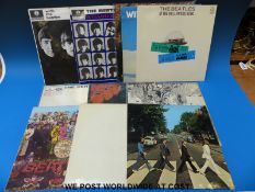 A collection of 10x Beatles LPs from “With The Beatles” to Abbey Road” plus “Live At The Hollywood