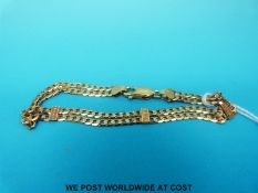 A 9ct gold bracelet (5.