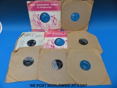 Eight 78s: Elvis Presley HMV POP 213,249 & 330,