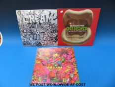 Cream “Disraeli Gears” (Mono, Apple/Immediate publishing credits, laminated on front only).