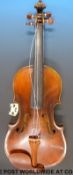 A late 19th/20thC viola labelled Ernst Heinrich Roth,