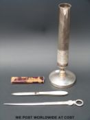 A jubilee feature hallmarked silver meat skewer or letter opener (length 19cm,