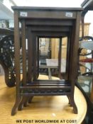 A mahogany quartetto of tables (H69cm)