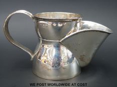 An Edwardian hallmarked silver shaving mug, London 1903 maker Stokes & Ireland Ltd,