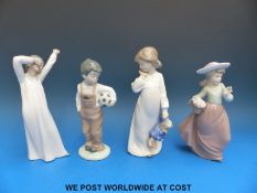 Four Nao figures,