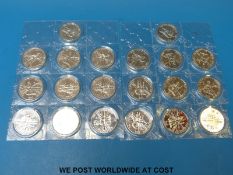 Twenty 2011 uncirculated silver Britannias