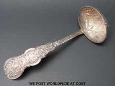 A Dutch white metal ladle,