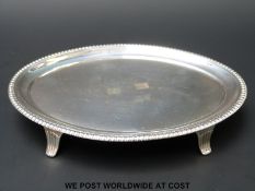 A Peter, Ann and William Bateman Georgian hallmarked silver oval tray or teapot stand,
