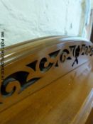 A 19thC satinwood dressing chest with mirror above (W84cm)