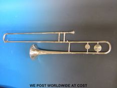 A Boosey & Hawkes 'Artists' perfected trombone with mouthpiece and case no.